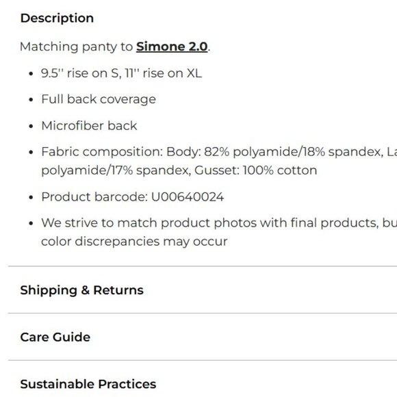 Edie High-Rise Brief M Light Blue - Picture 5 of 6